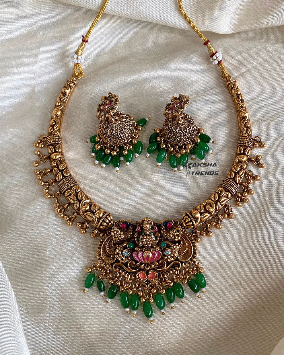 Lakshmi Nagas necklace Aksha Trends 