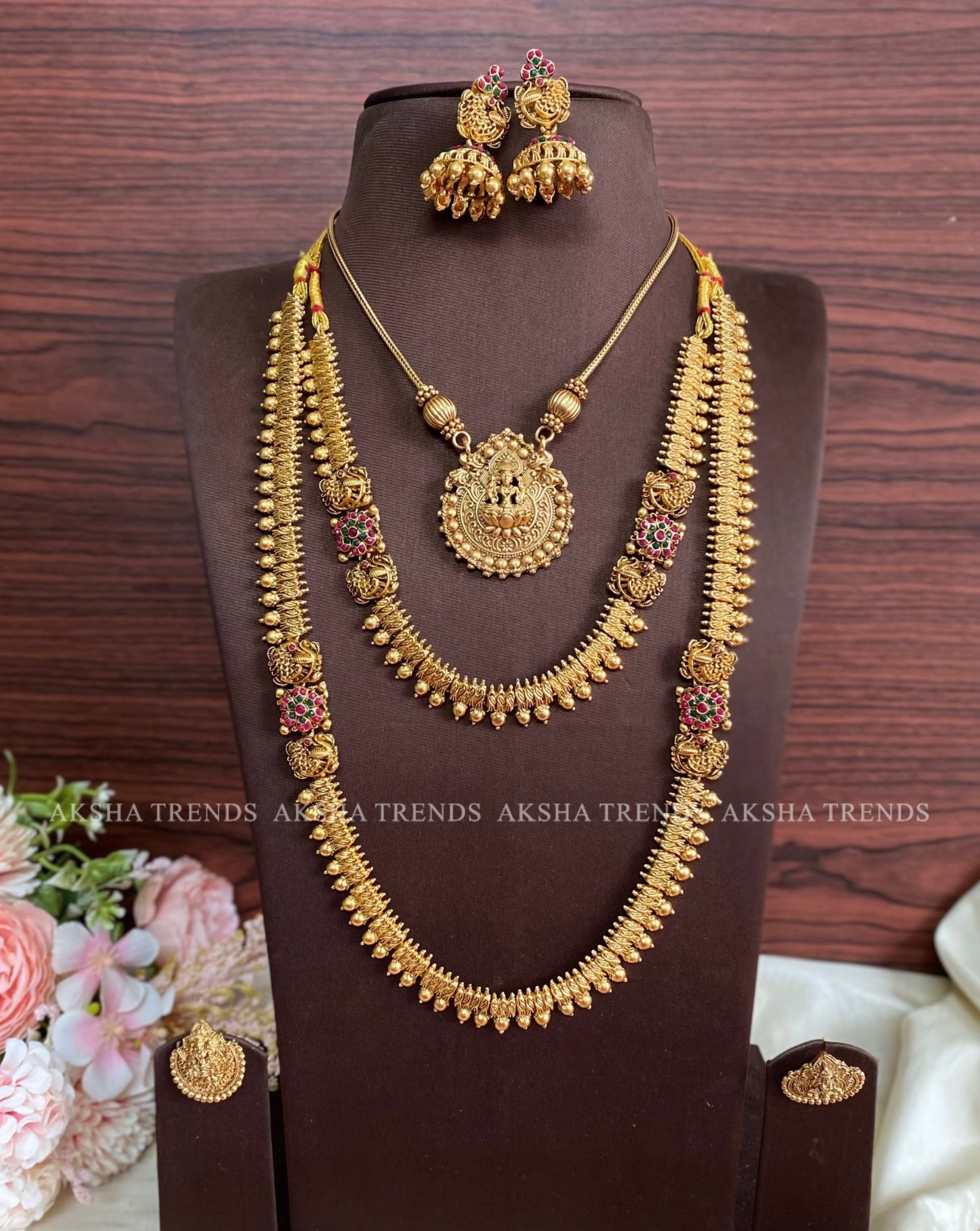 Golden bridal combo offer Aksha Trends
