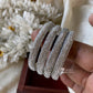 Kids silver stone fancy bangles (4pc) Aksha Trends