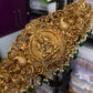 Temple bridal hipbelt -Premium Gold Emerald Aksha Trends