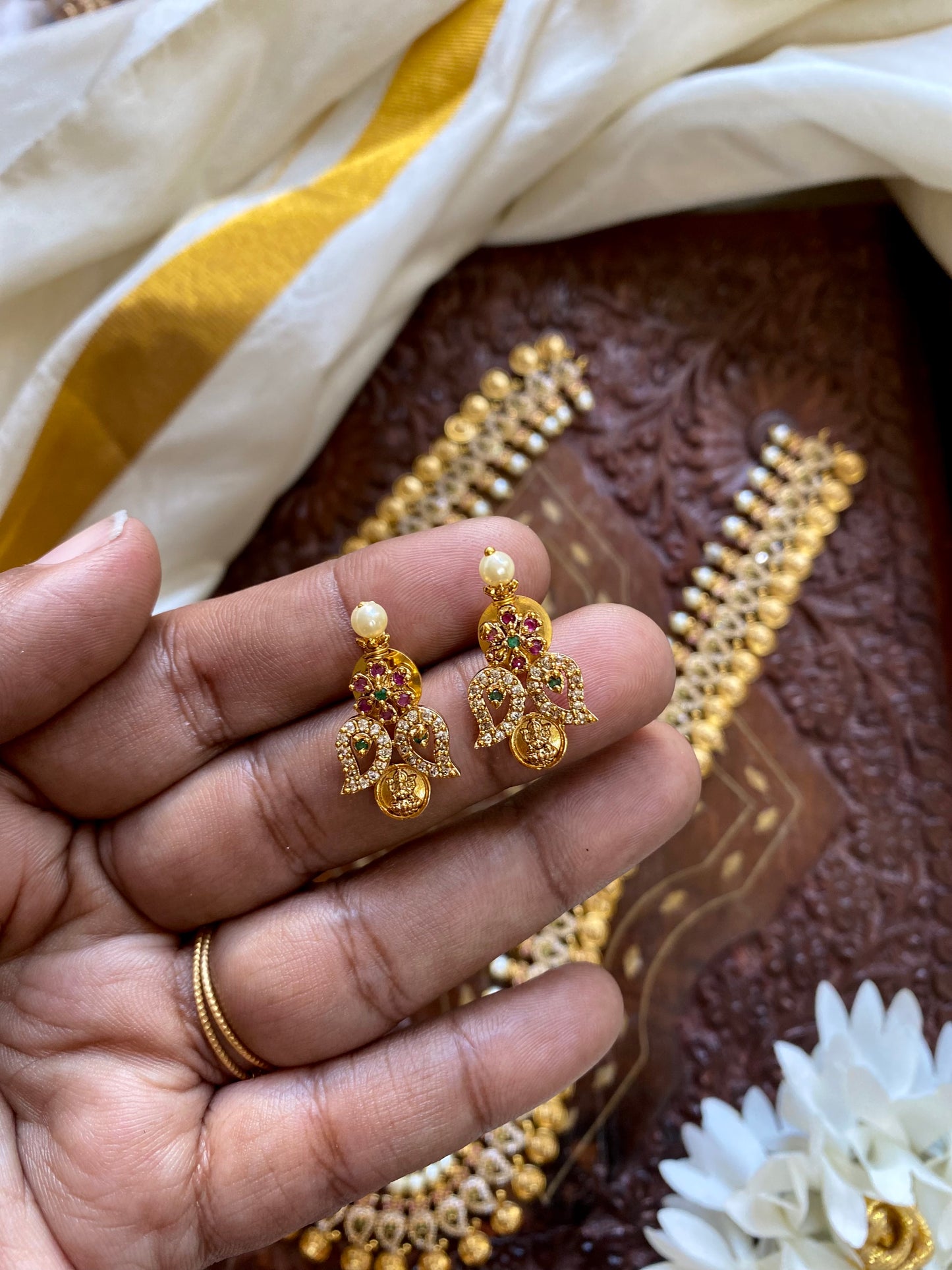 Lakshmi kasumalai diamond haram Aksha Trends