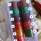 2.6 SIZE -Oval drop Glass Bangles (12pc /one colour) Aksha Trends