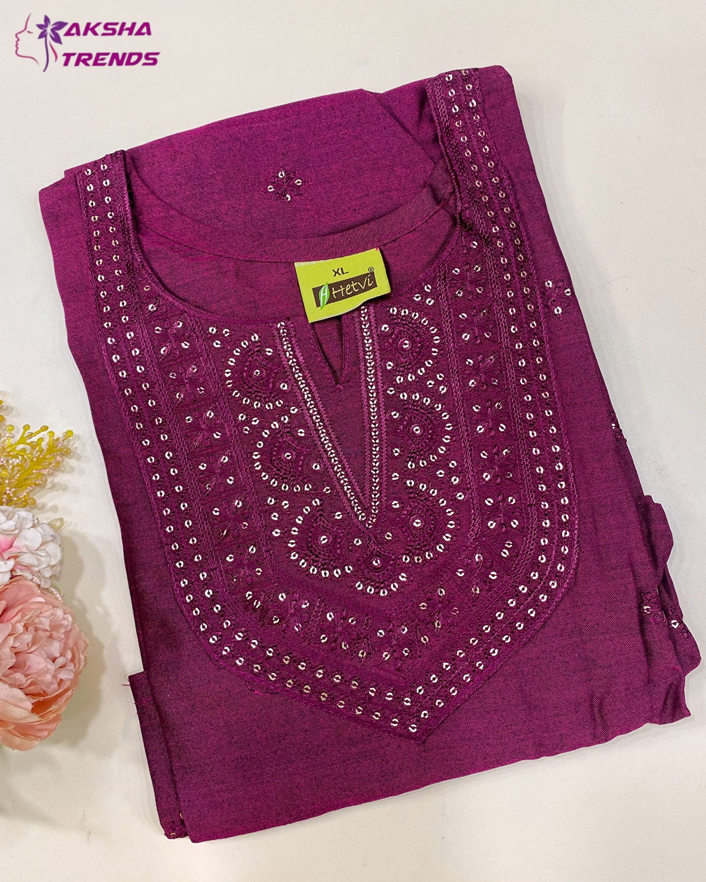 Soft Silk Kurti (XL) Aksha Trends