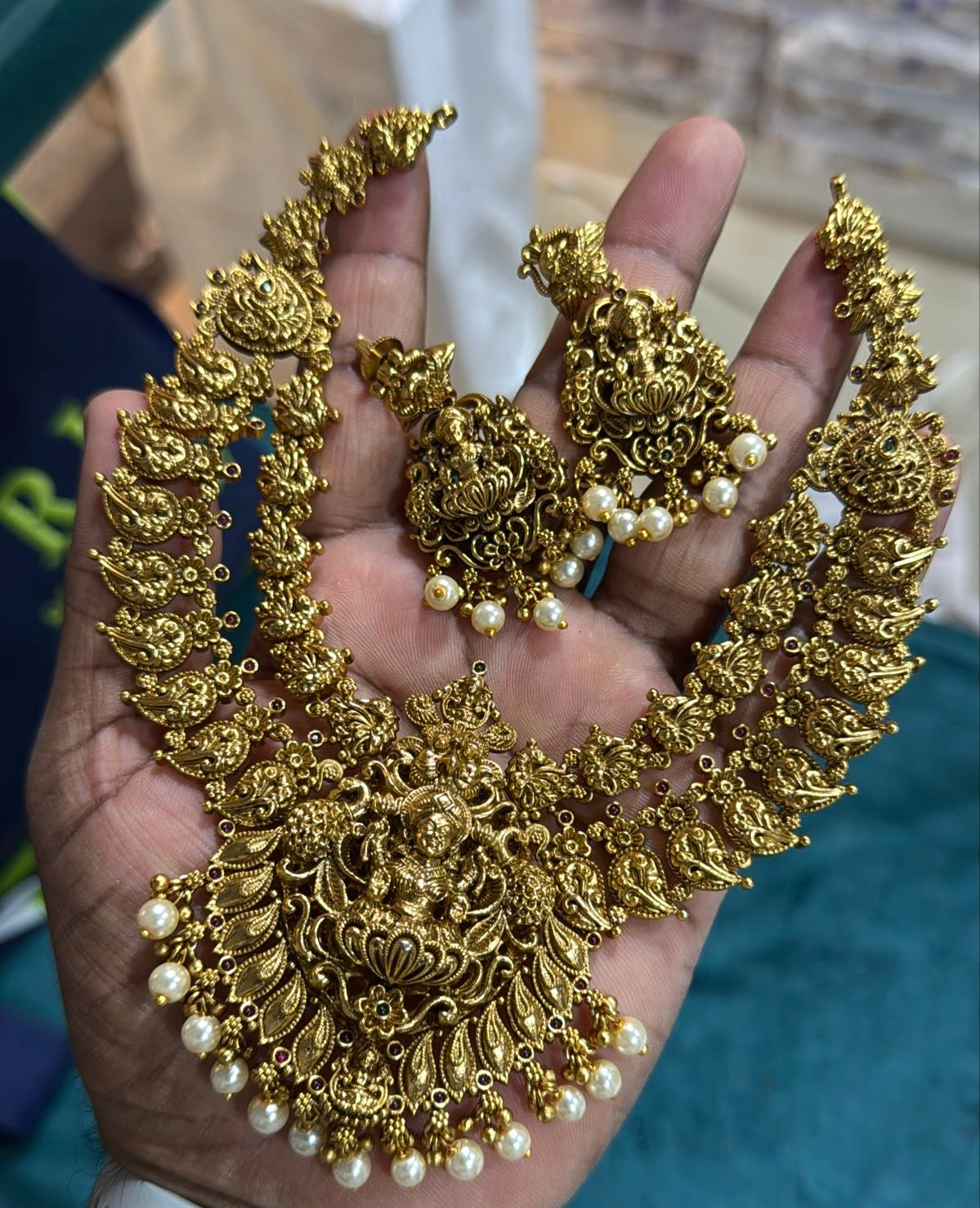 Premium Nagasi bridal necklace Aksha Trends