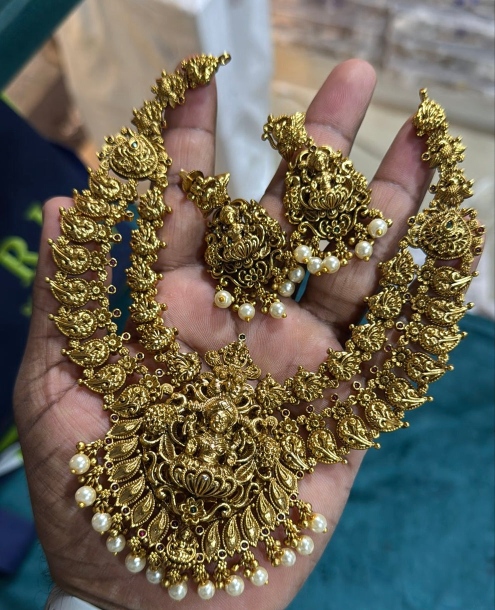 Premium Nagasi bridal necklace Aksha Trends 