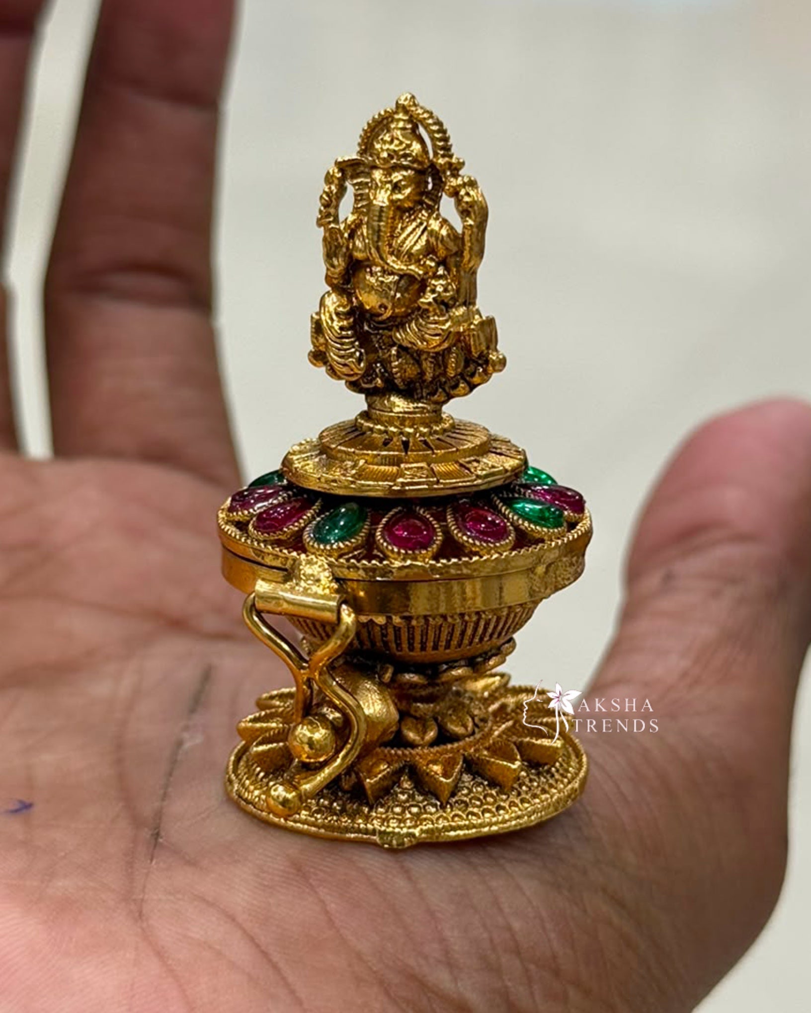 Kumkum box -Ganesha Aksha Trends