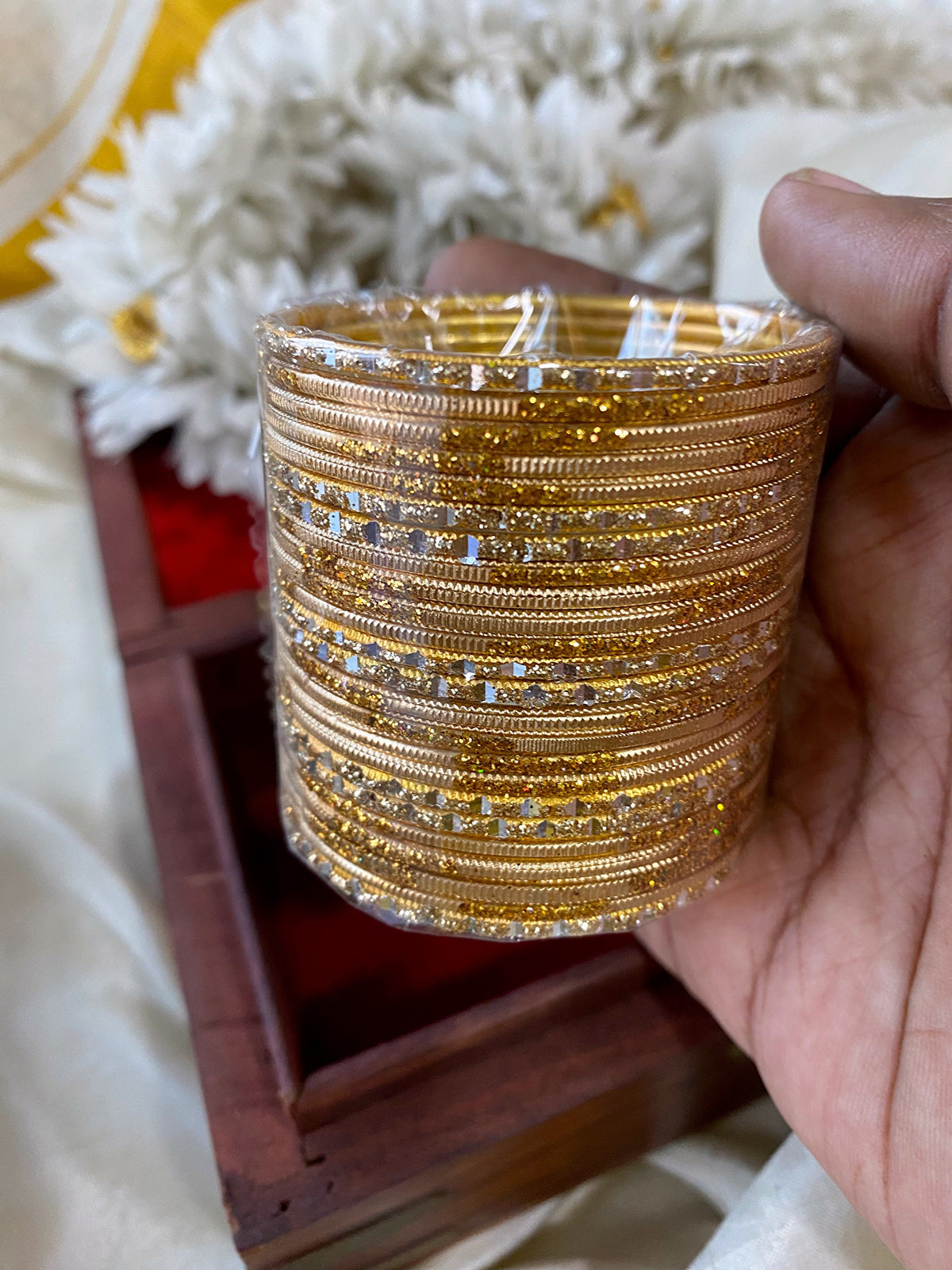 Kids Glitter fancy bangles (24pc) Aksha Trends