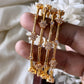 Premium floral bangles (4pc) Aksha Trends