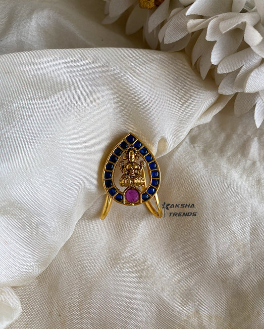 Lakshmi bridal rings -blue kemp Aksha Trends
