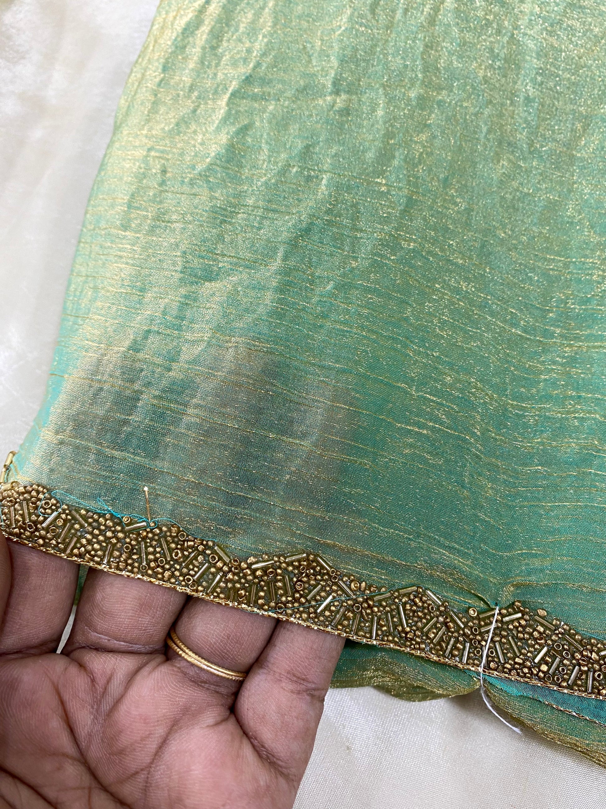 Space Silk -Pastel Green Aksha Trends
