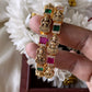 Lakshmi block stone Bangles (2pc) Aksha Trends