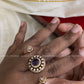 Royal diamond finger rings -purple Aksha Trends
