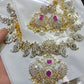 Premium diamond bridal necklace Aksha Trends