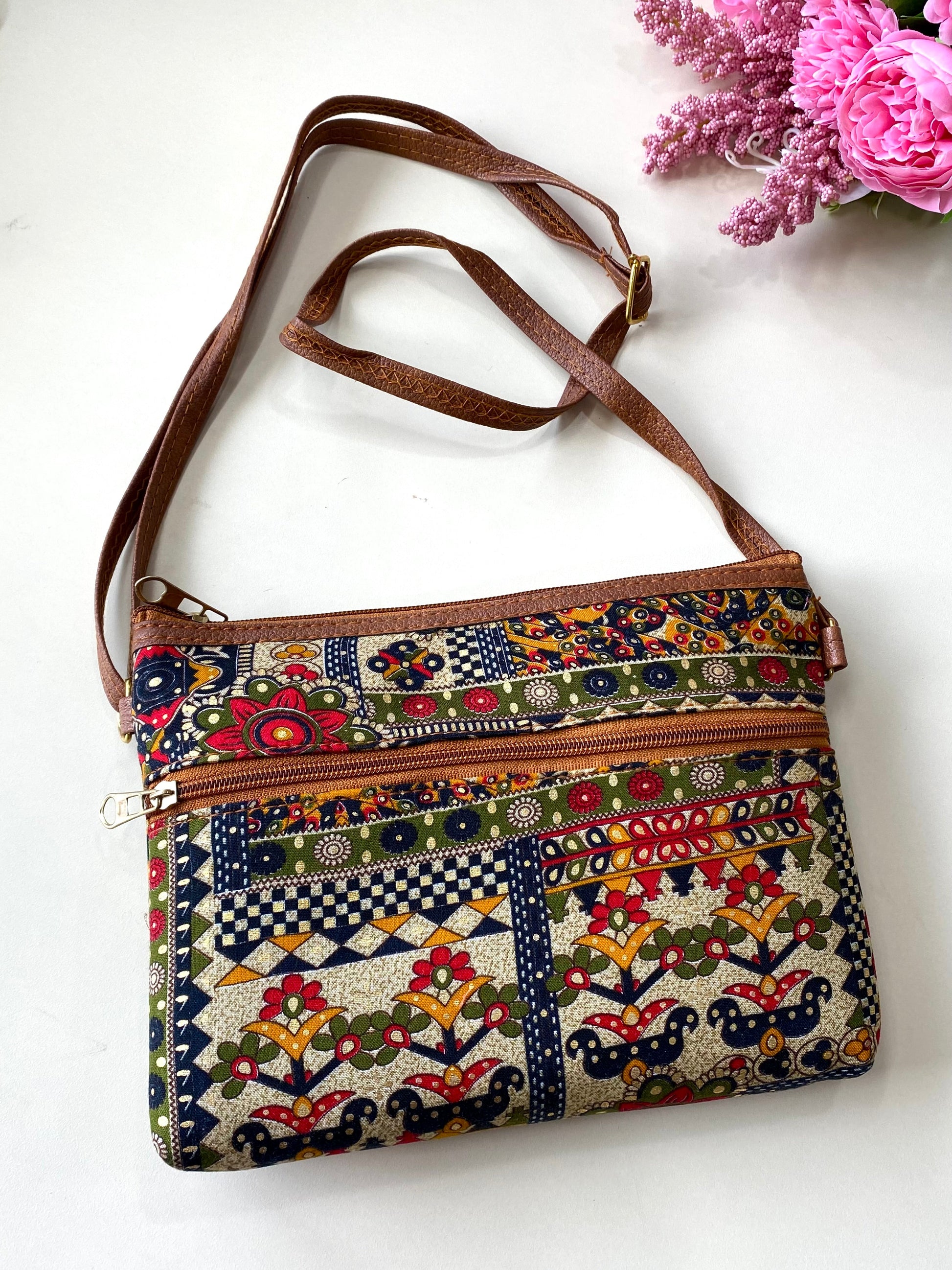 Mandala art sling bag Aksha Trends