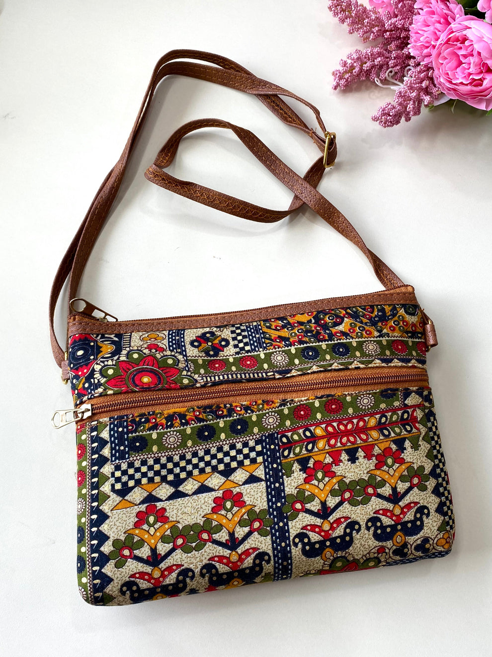 Mandala art sling bag Aksha Trends 