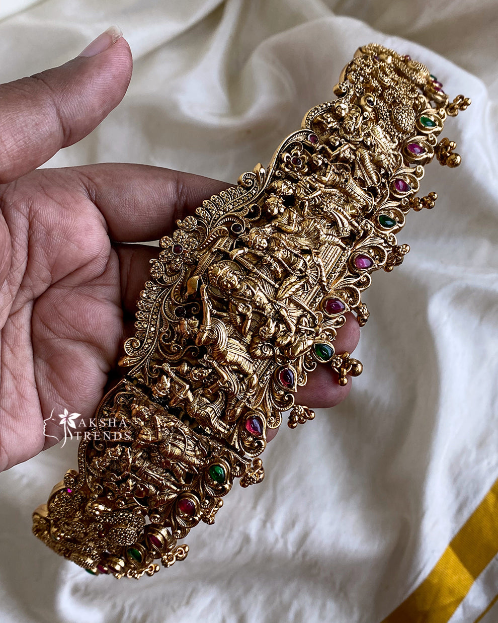 Antique bridal hipbelt -Gold Aksha Trends 