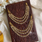 Bridal earchain maati -3 layer pearls Aksha Trends