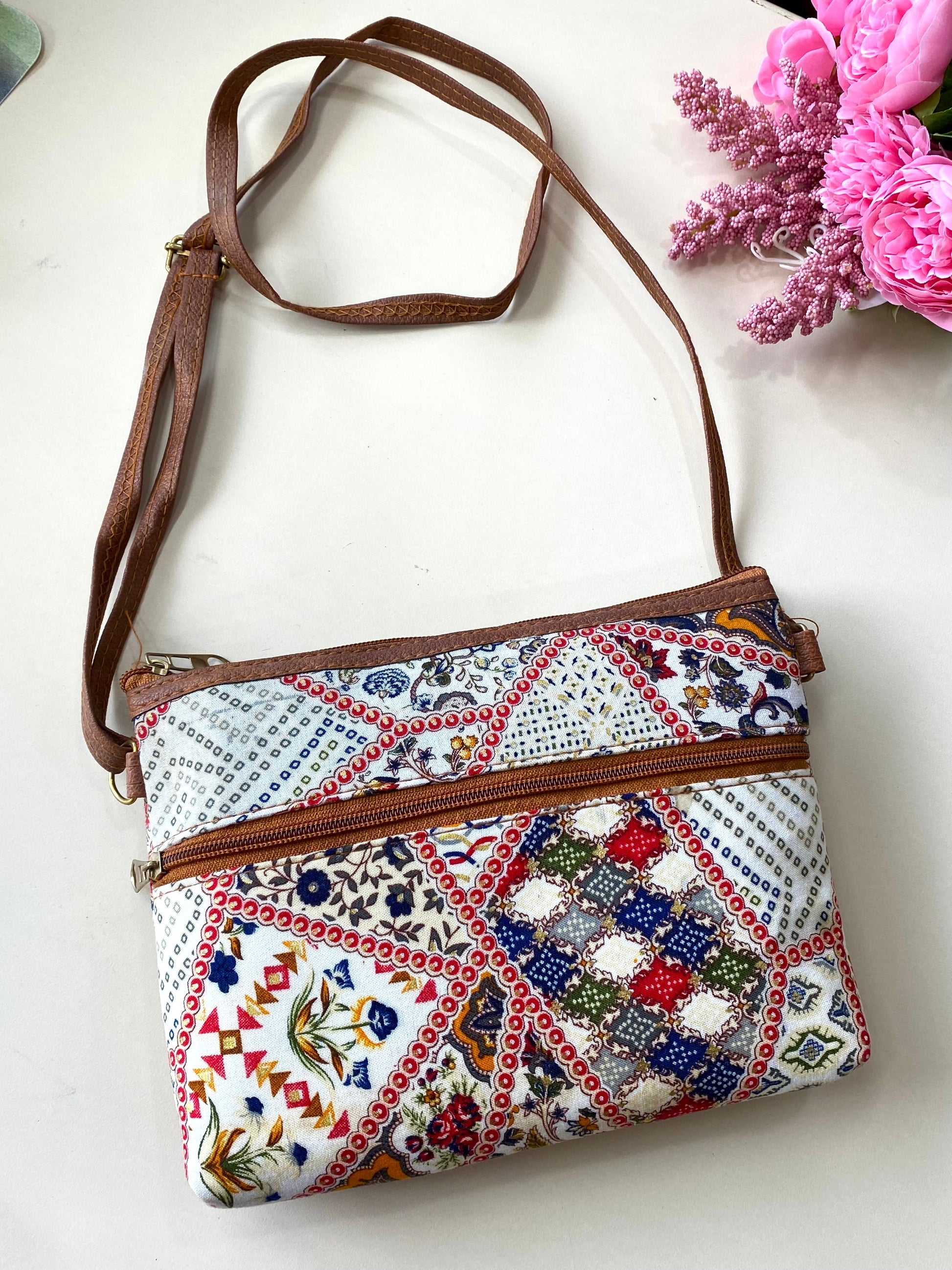 Mandala art sling bag Aksha Trends