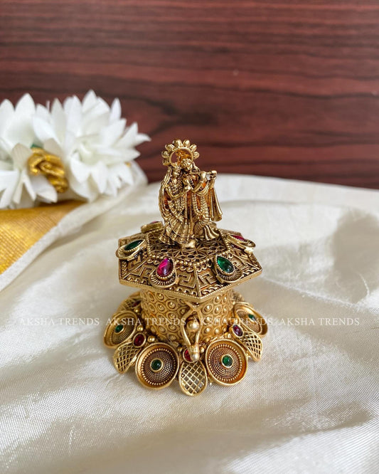 Radha krishna Kumkum box Aksha Trends