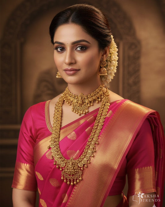 Nagas gold bridal combo Aksha Trends