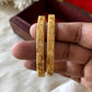 Golden bangles (2pc) Aksha Trends