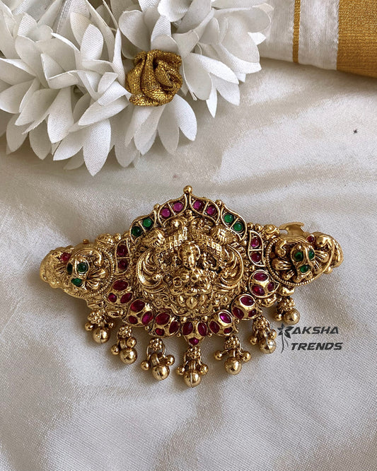 Lakshmi bridal Hair clip -Gold Aksha Trends