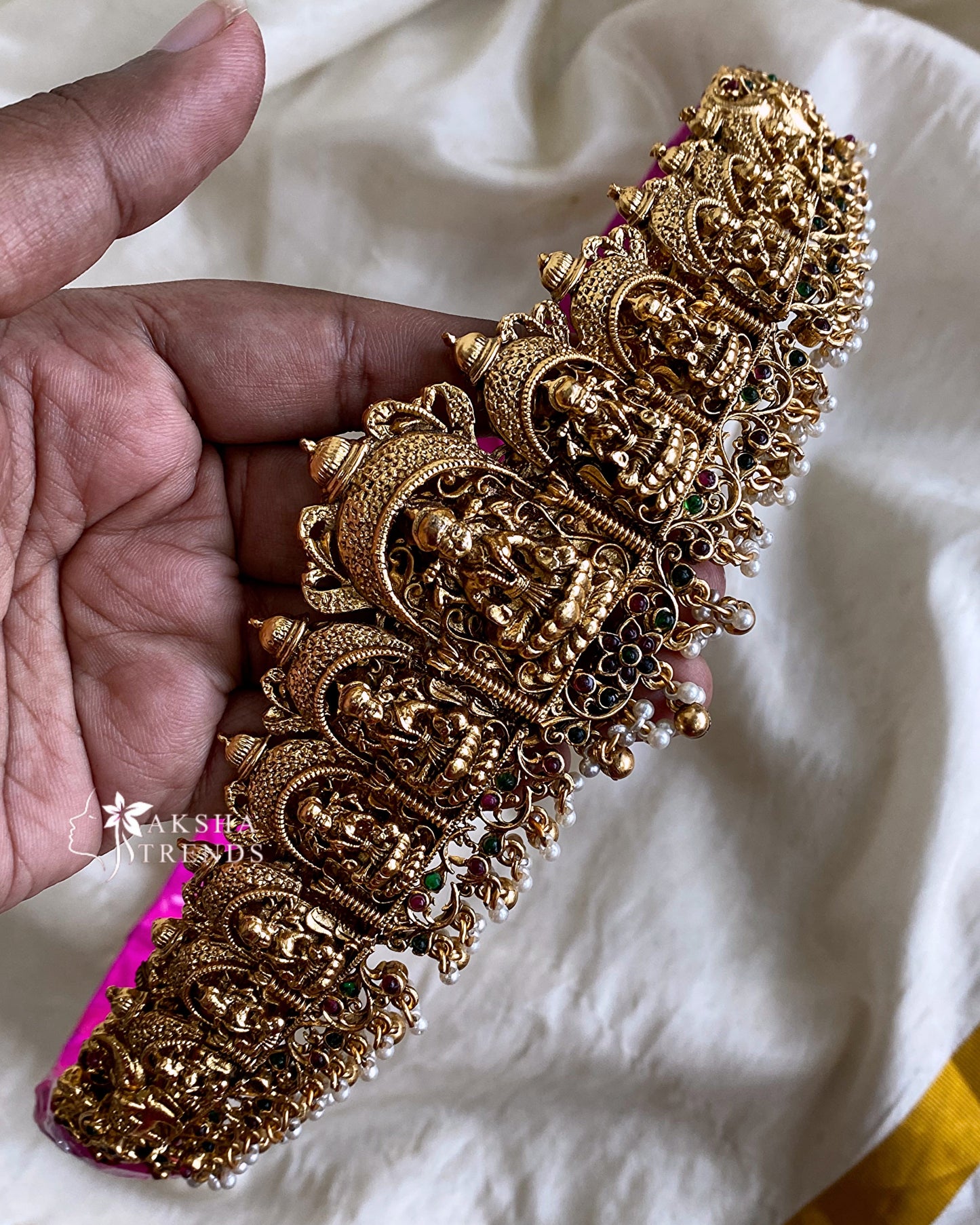 Antique bridal hipbelt -Gold Aksha Trends