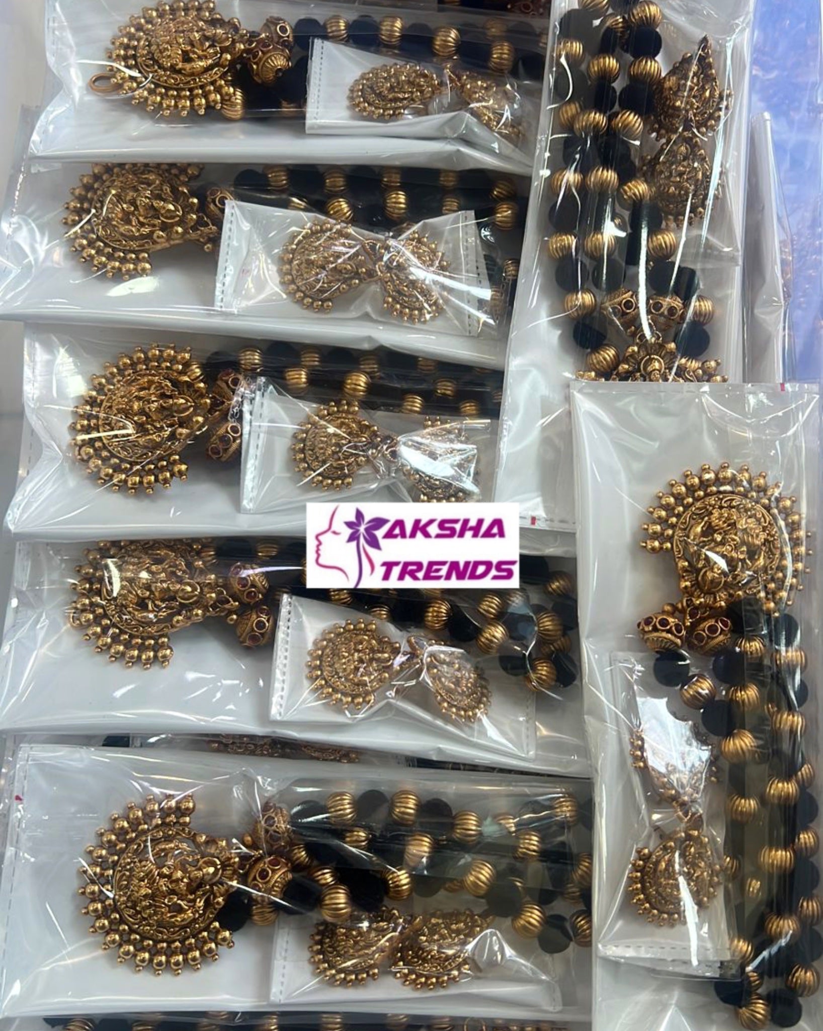 Lakshmi Attigai -velvet beads Aksha Trends
