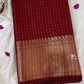 Soft Silk Checked Saree Aksha Trends