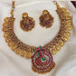 Antique peacock Kasumalai necklace Aksha Trends