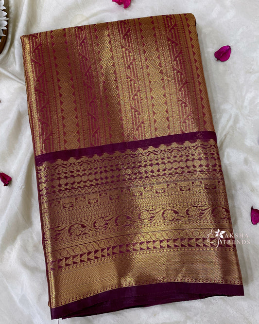 Tissue Silk Bridal Saree Aksha Trends