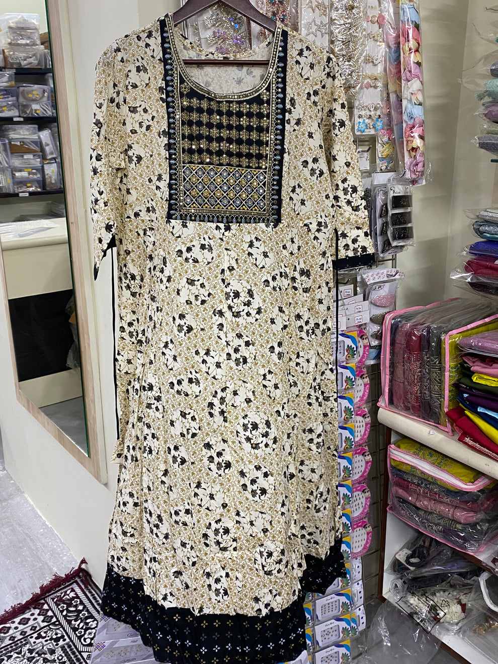 Cotton Anarkali flair Kurti Aksha Trends 