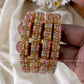 Fancy gold Multi bead Bangles Aksha Trends