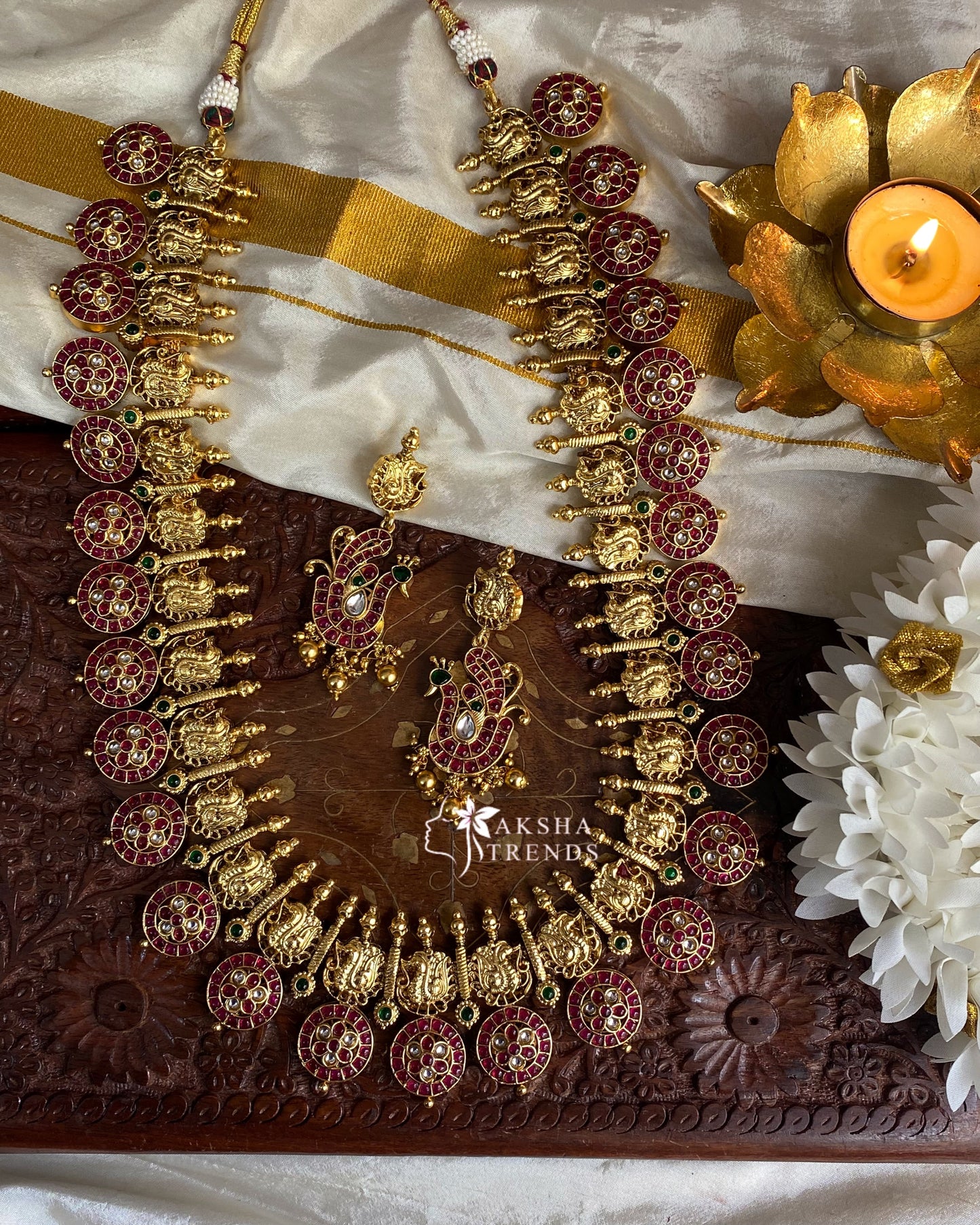 Nagas Jadau bridal haram Aksha Trends