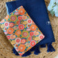 Khadi Cotton Saree -Blue Aksha Trends