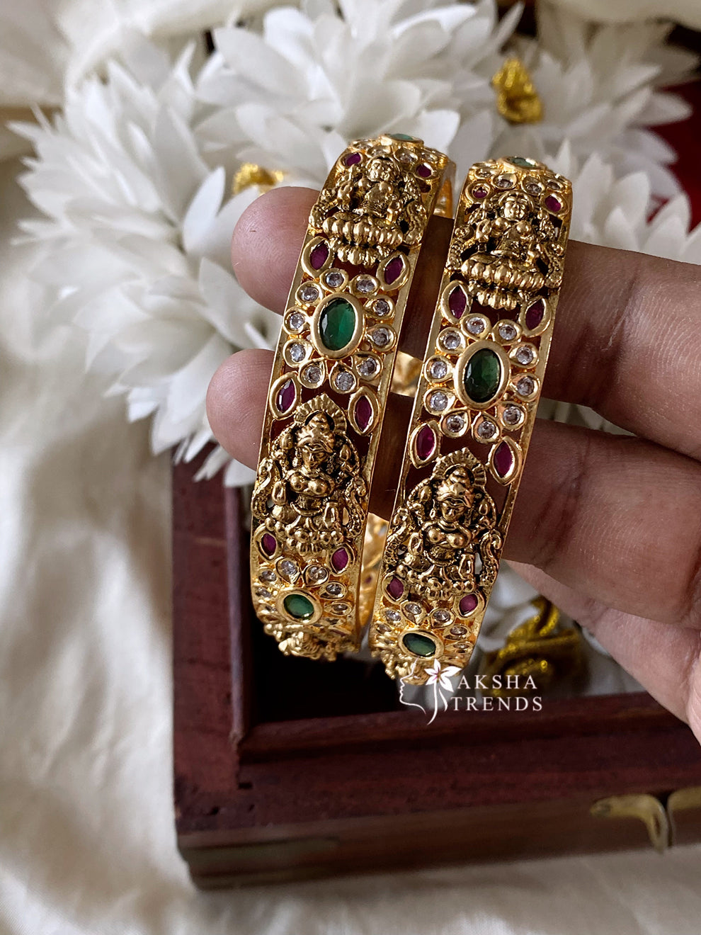 Premium bridal bangles (2pc) Aksha Trends 