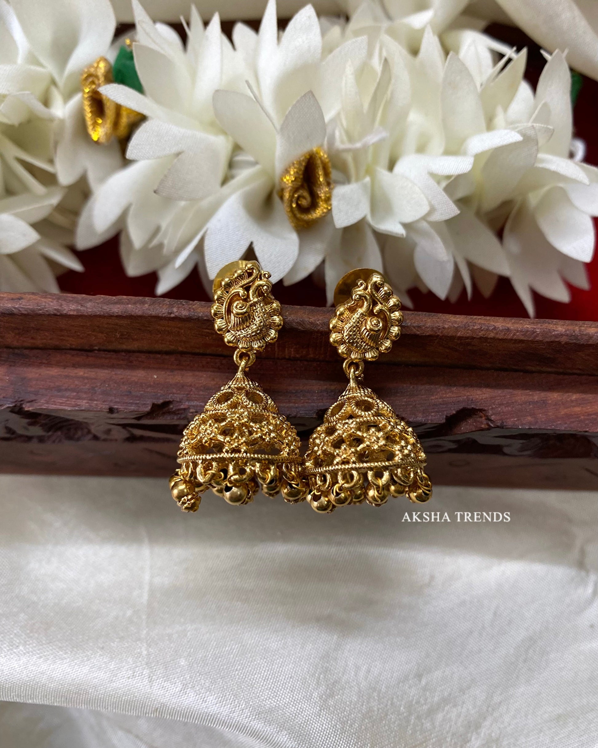 Kids Golden Jhumka Aksha Trends