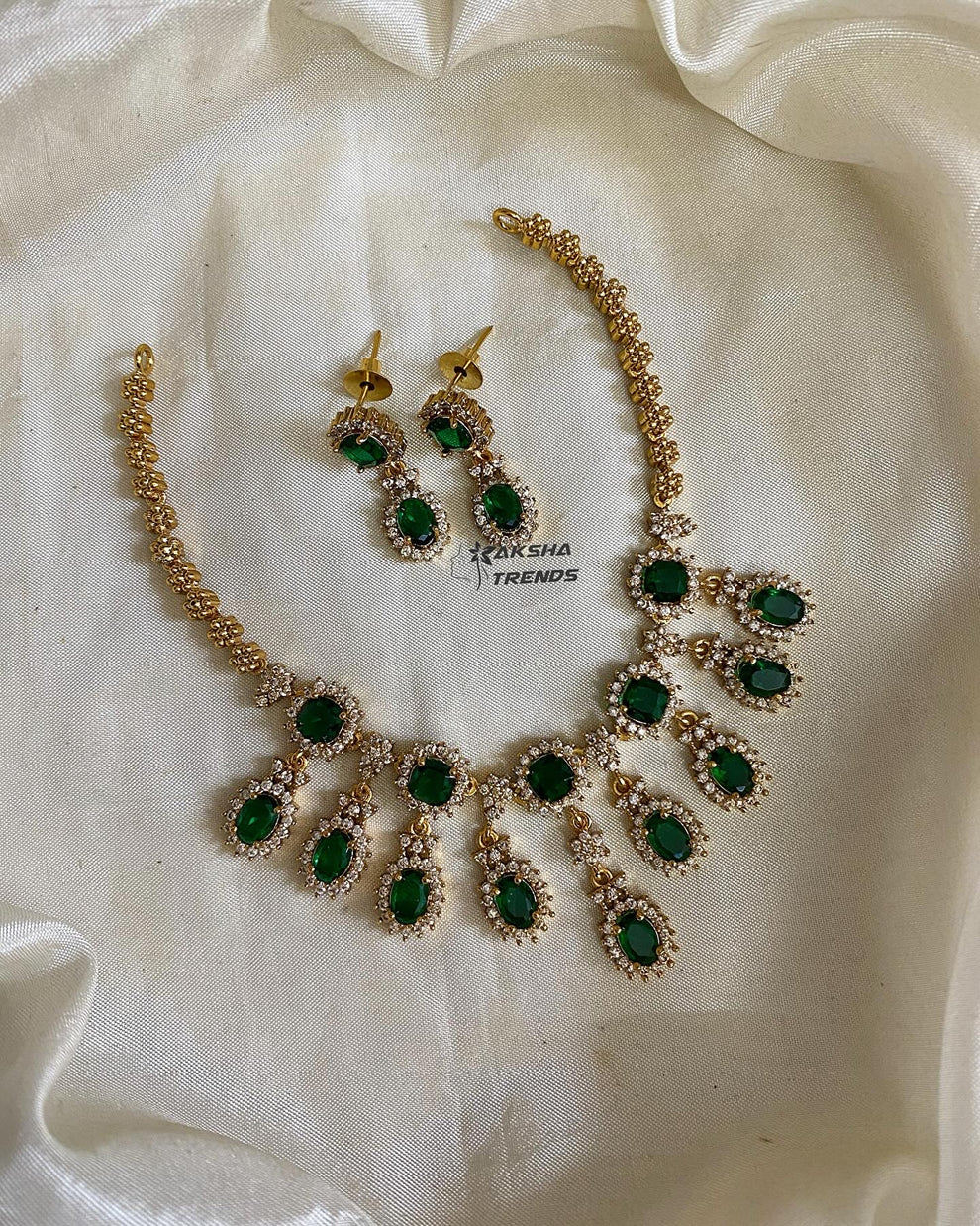 Royal Diamond Necklace Aksha Trends 