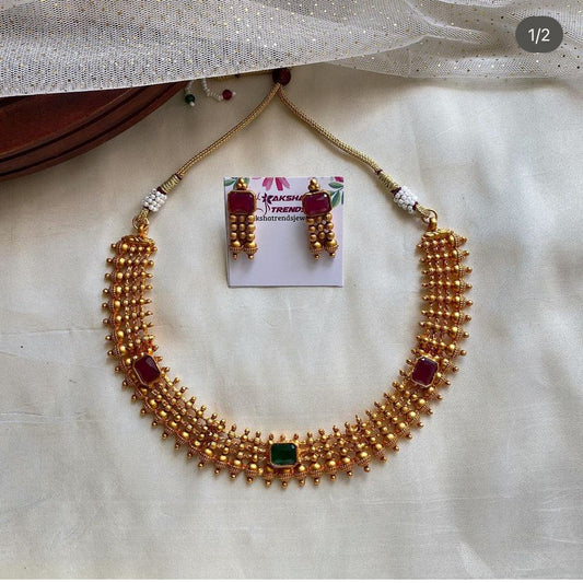 Matt mullu necklace Aksha Trends