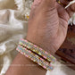 Fancy stone Multi bead Bangles (2pc) Aksha Trends