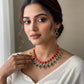 Emerald-coral Pavalam necklace Aksha Trends