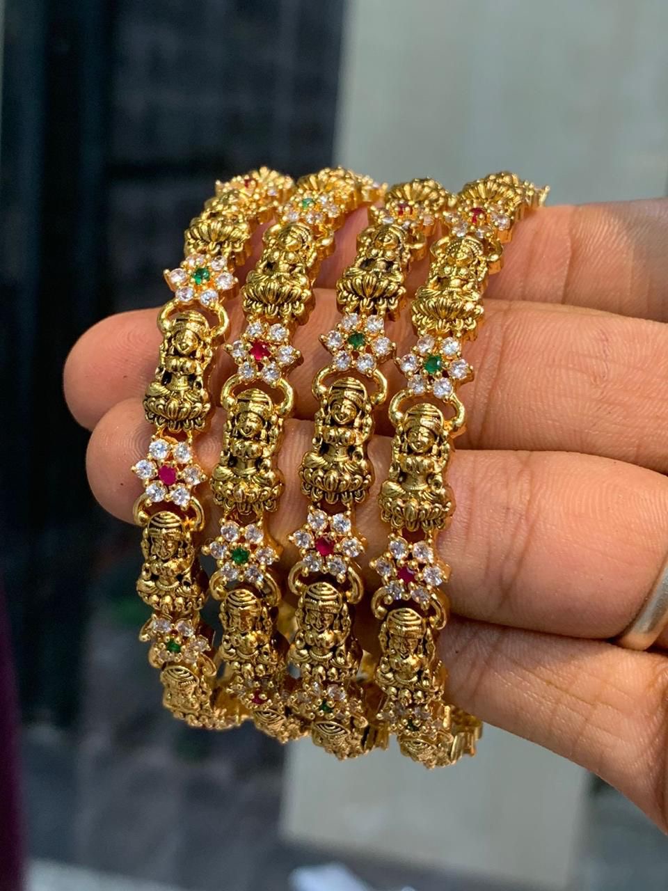 Lakshmi diamond Bangles (2pc) Aksha Trends 