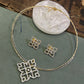 Kolam diamond necklace Aksha Trends