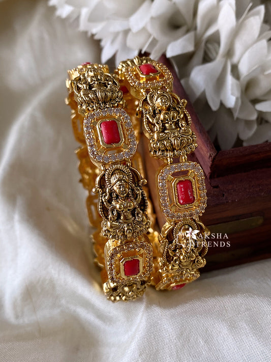 Lakshmi coral Bangles Aksha Trends