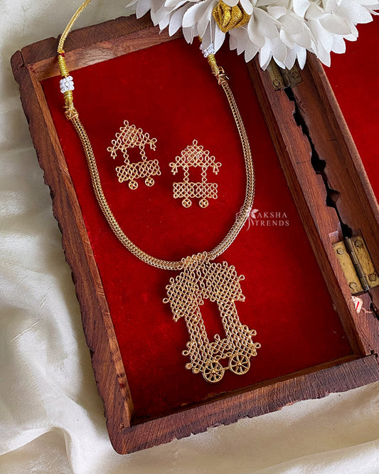 Antique Kolam choker Aksha Trends