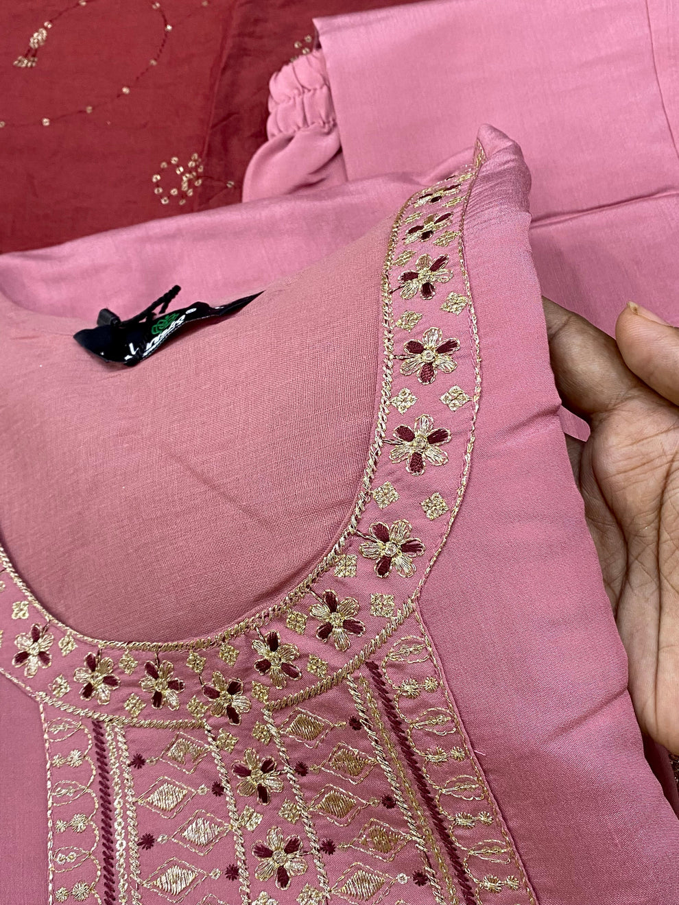 Cotton Silk Kurti Set -Pink Aksha Trends 