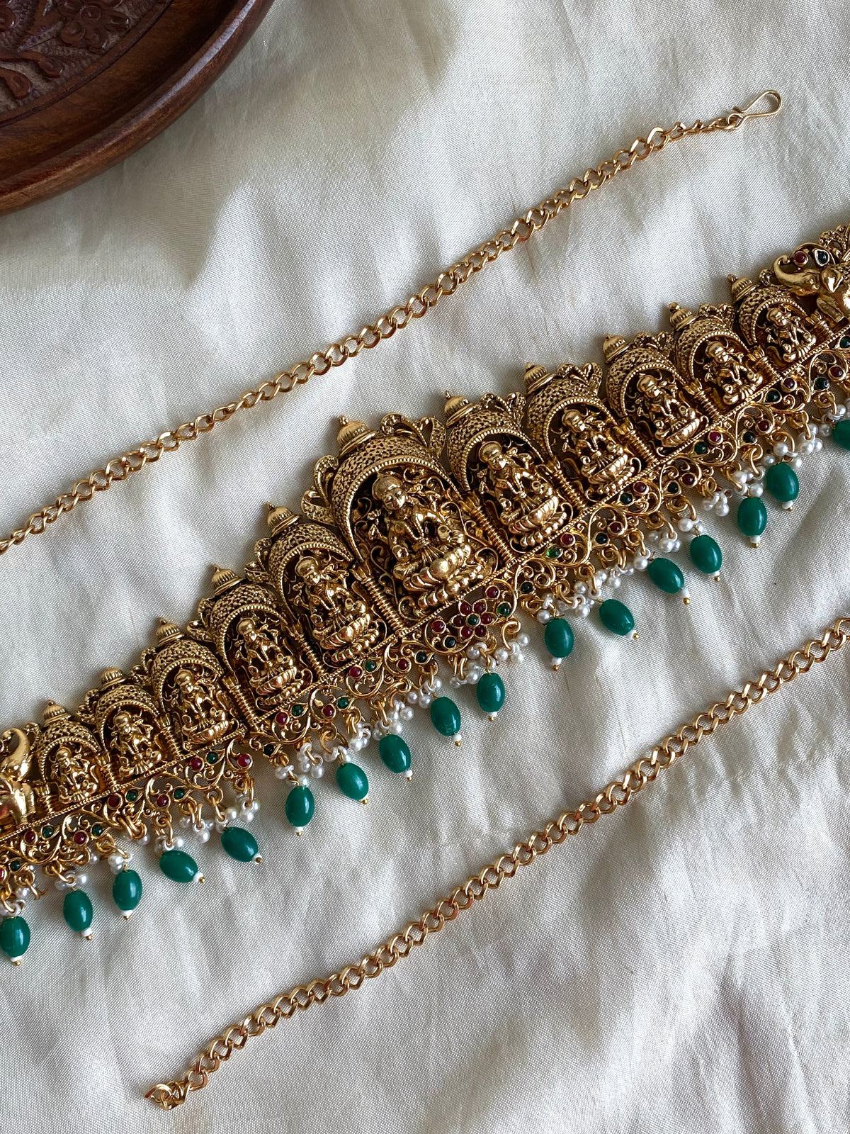 Nagas bridal Hipchain -Green Aksha Trends