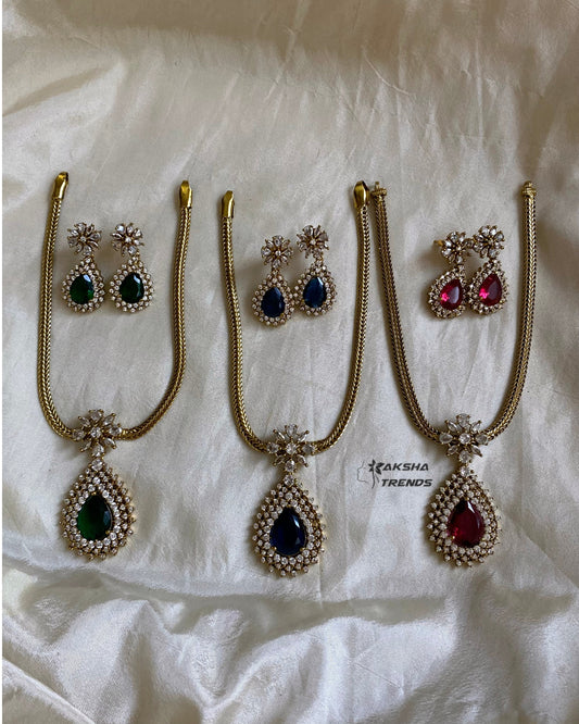 Diamond pendant necklace Aksha Trends