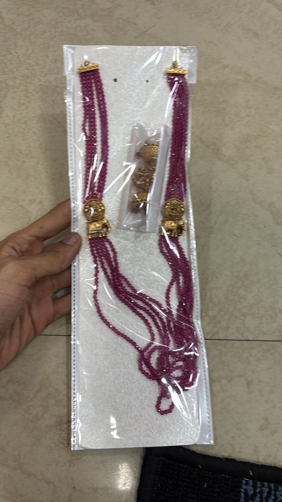 Elephant Beads haram -Pink Aksha Trends