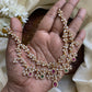2 layer diamond Floral Necklace Aksha Trends